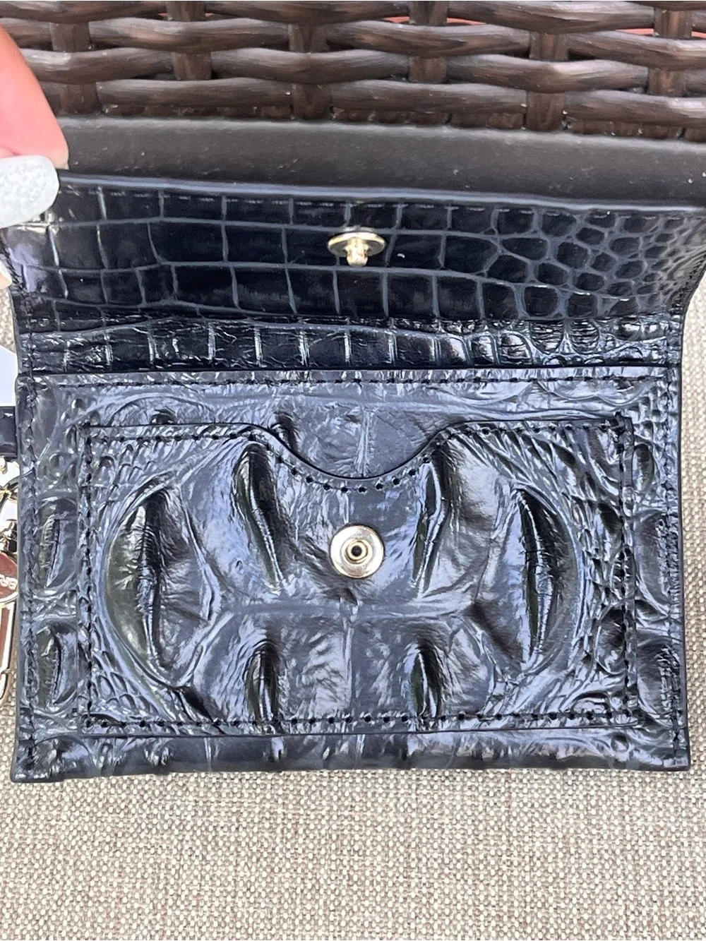 NWT Brahmin RICKI in BLACK ALDEN ROAD MELBOURNE Wallet